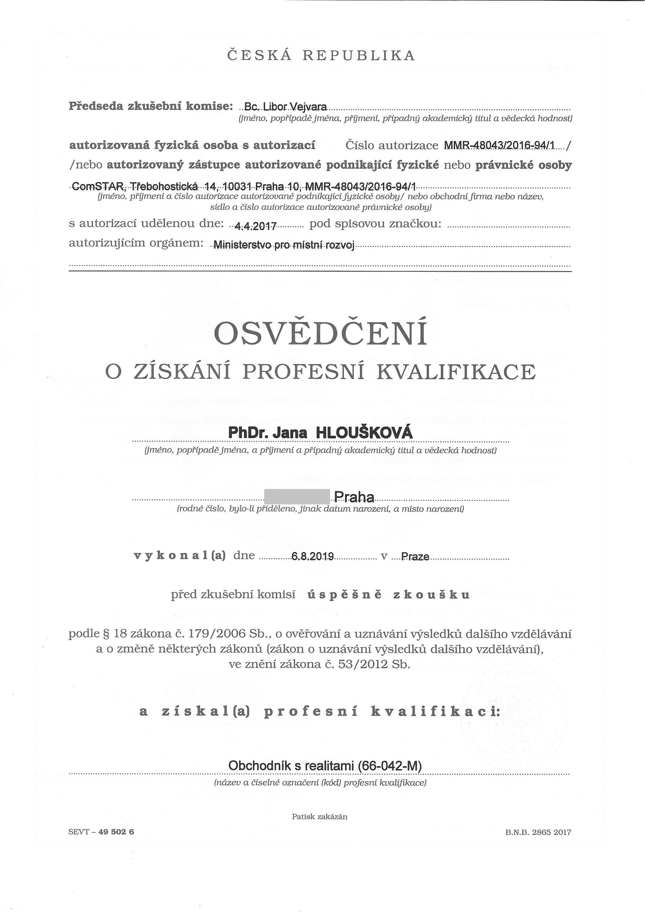 Foto makléře